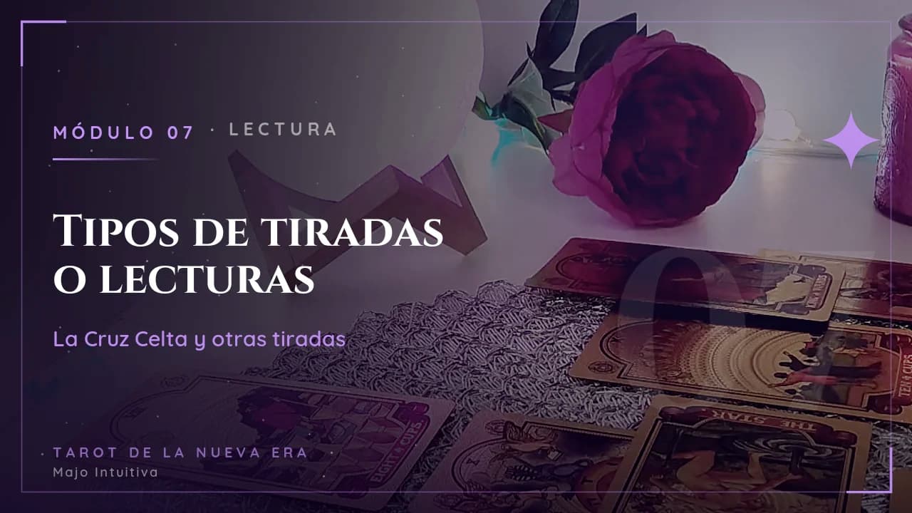 Módulo 7: Tipos de tiradas o lecturas